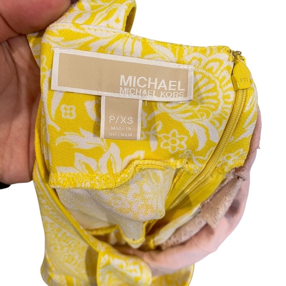 Michael Kors Tiered Floral Maxi Sundress Crepe Jersey Stretch - Picture 8 of 10